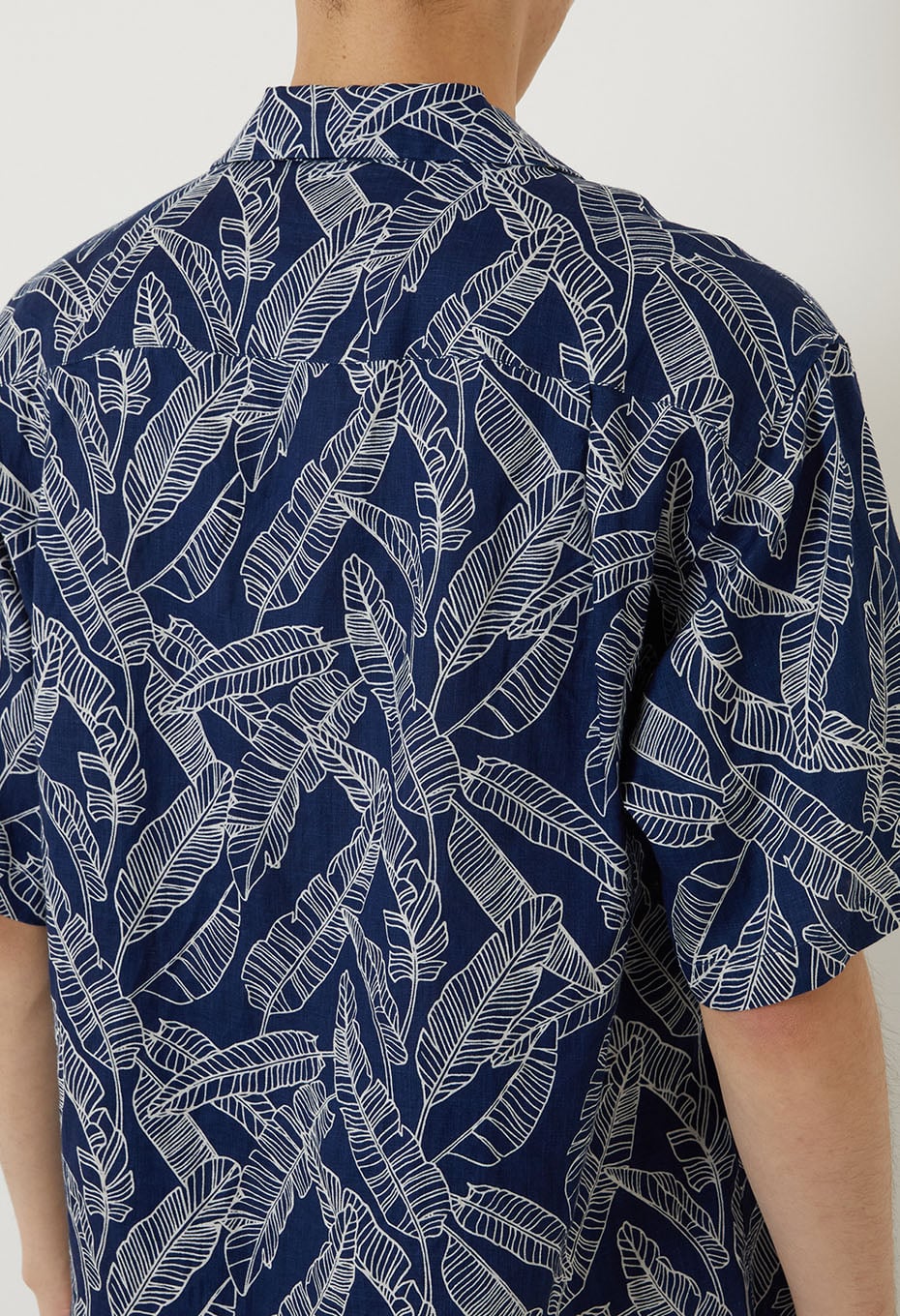 インディゴリネン バショウバッセン ショートスリーブシャツ - INDIGO