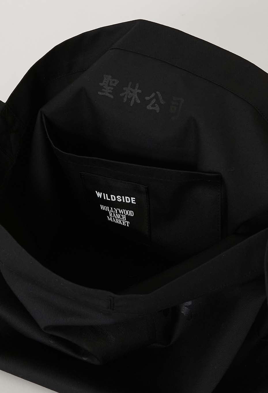 WILDSIDE × HOLLYWOOD RANCH MARKET /Book Tote - BLACK
