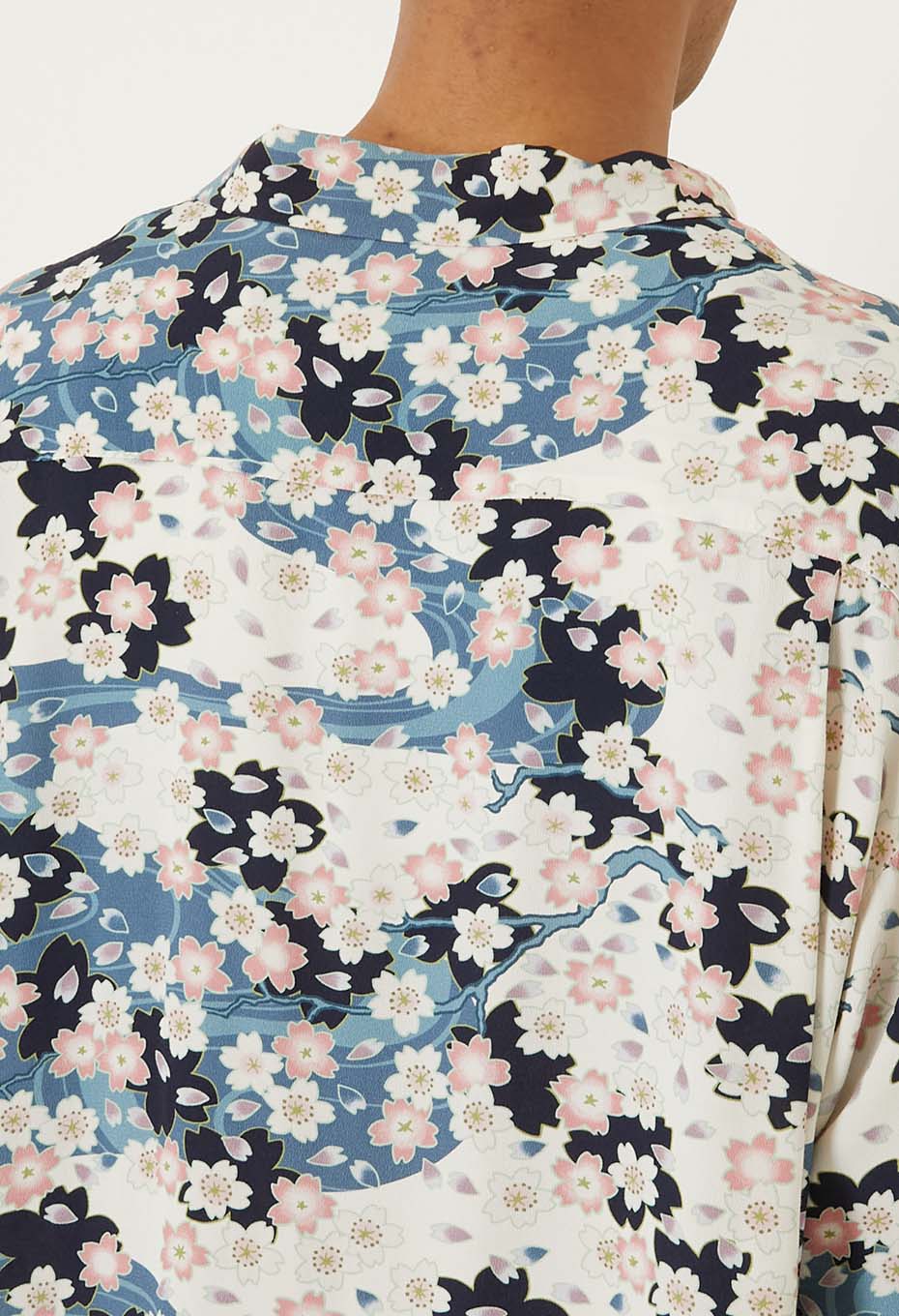 Sakura Nagare short sleeve shirt - WHITE