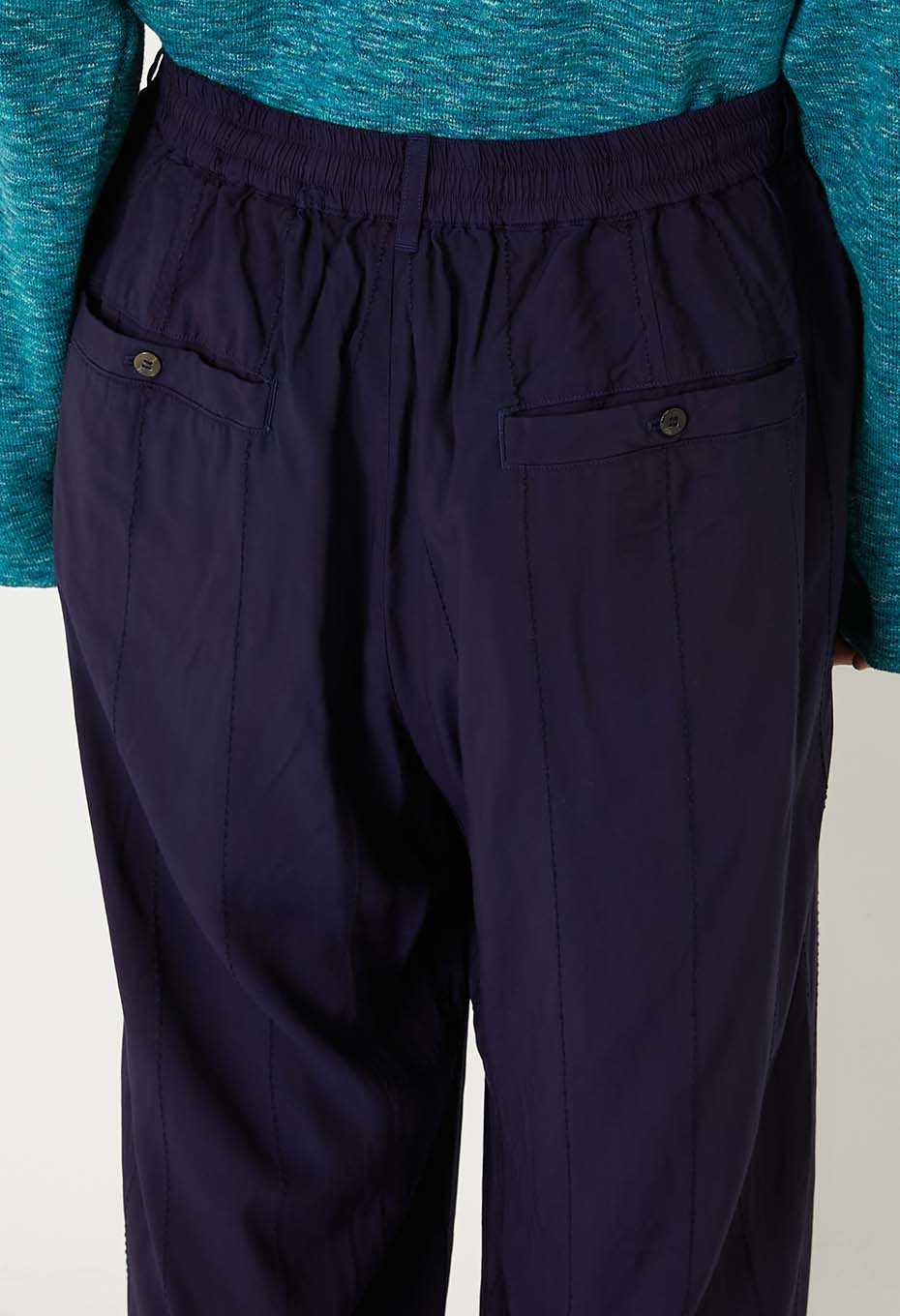 Shimasashi Koshishu Indigo Tezome Easy Pants - INDIGO