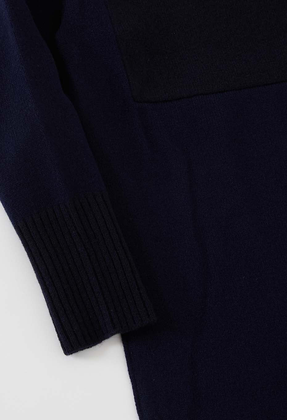 ヤクカシミヤ ニットワンピース - DARK NAVY