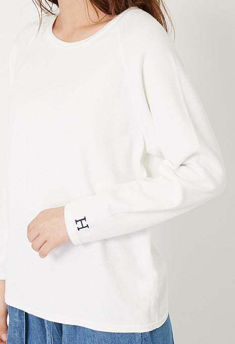 ストレッチフライス リラックスフィット LS Tシャツ ウィメンズ - WHITE