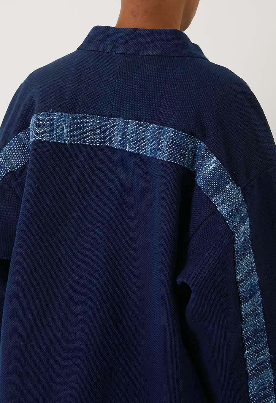 Woven Pure Indigo  Nijuorisashiko Norahaori - INDIGO