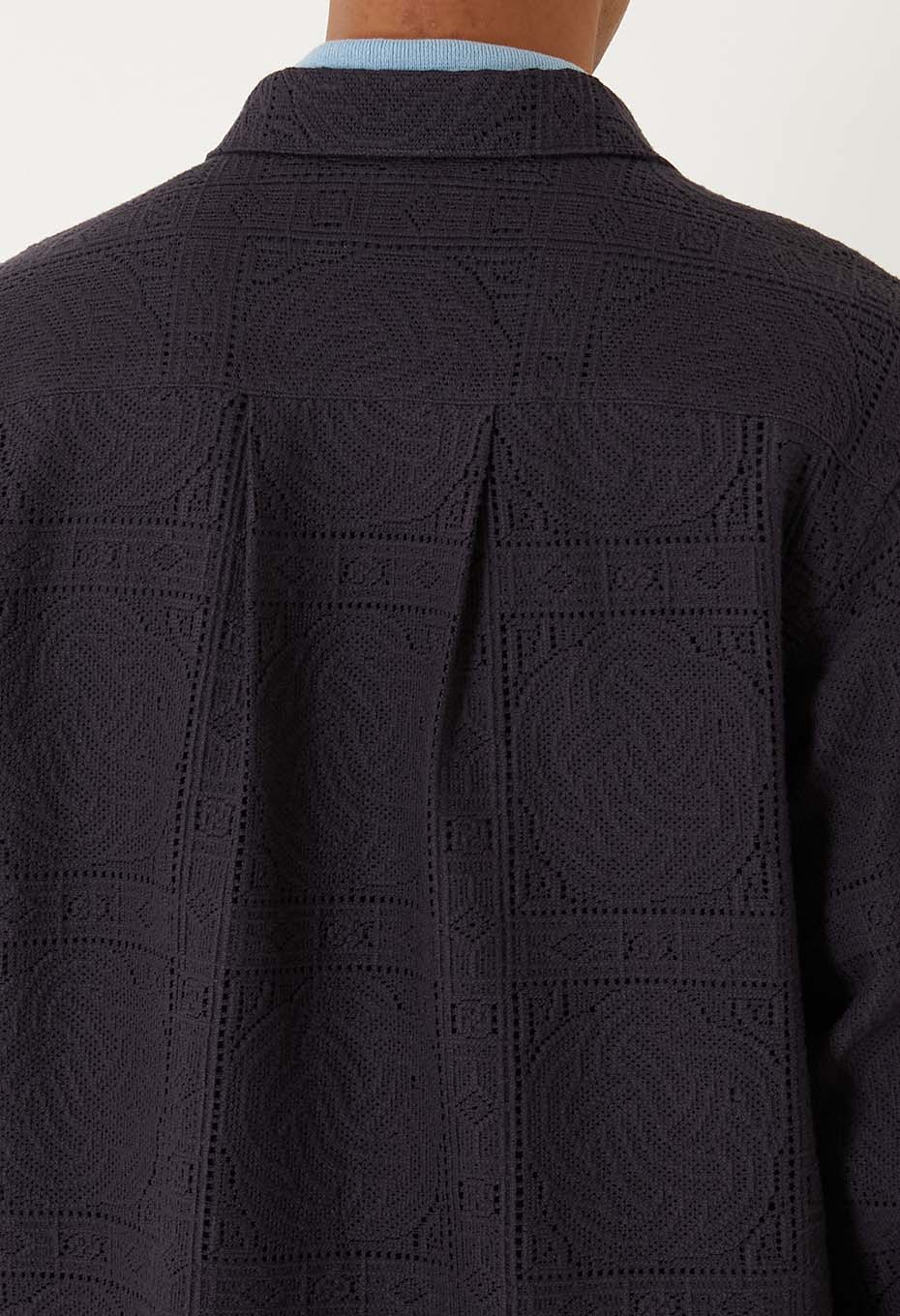 ミズヒキレース ロングスリーブシャツ - DARK NAVY