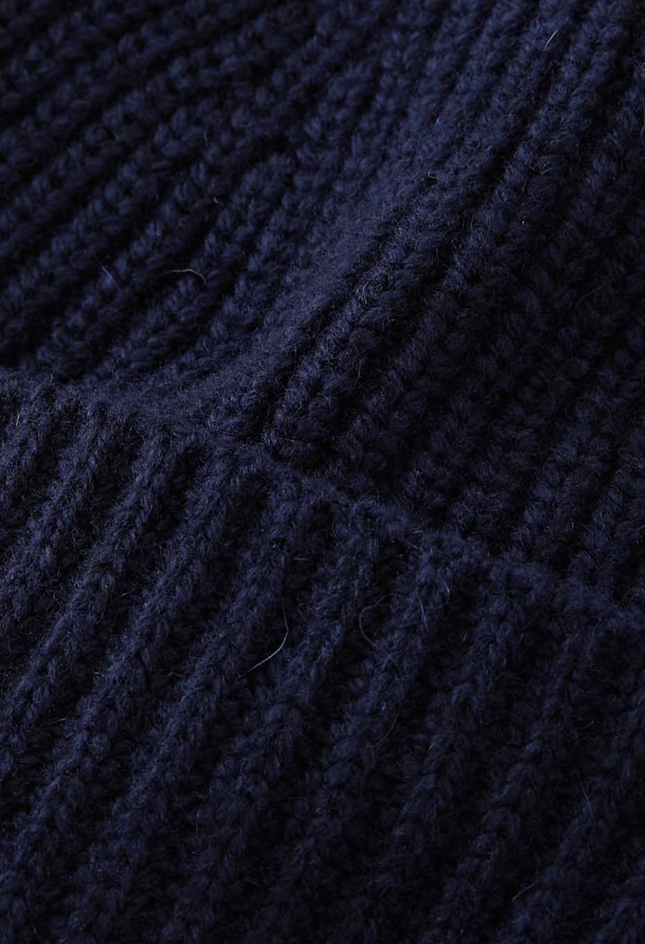 リサイクルカシミア ビーニー - DARK NAVY