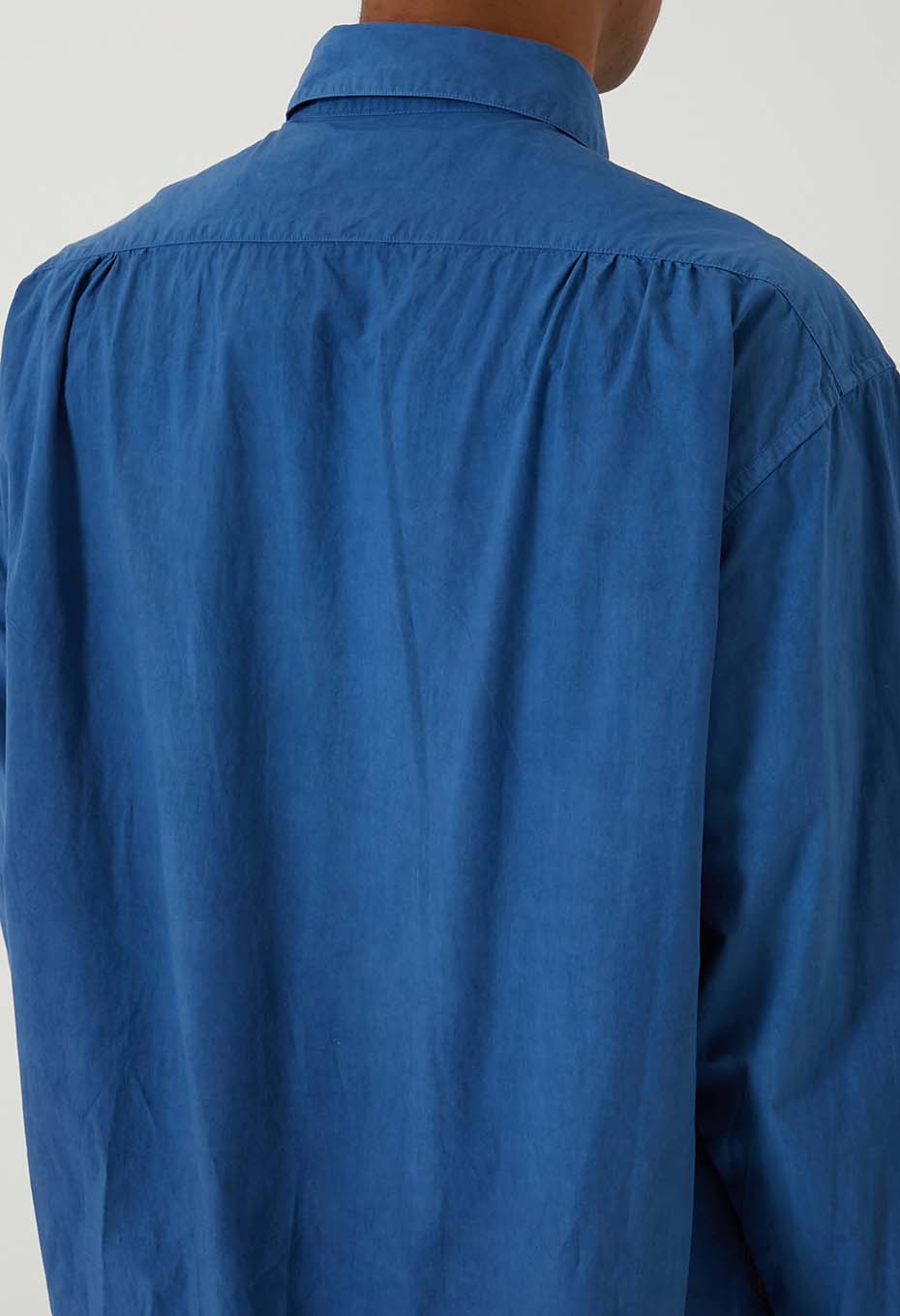 organic cotton Woven Pure Indigo  Regular collar shirt - INDIGO