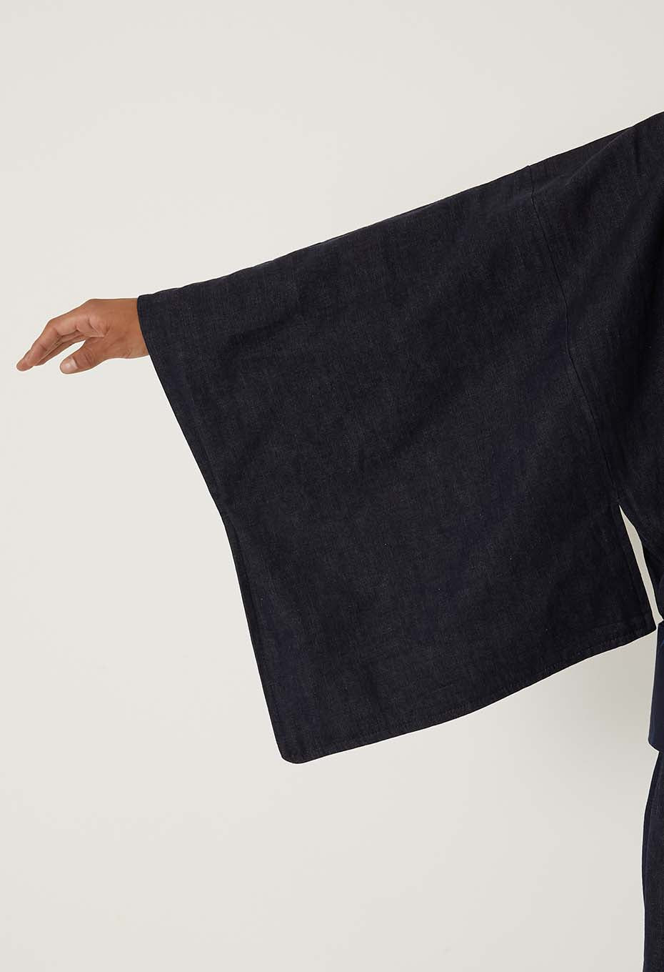 Akamimi Denim Yukata Men's - INDIGO