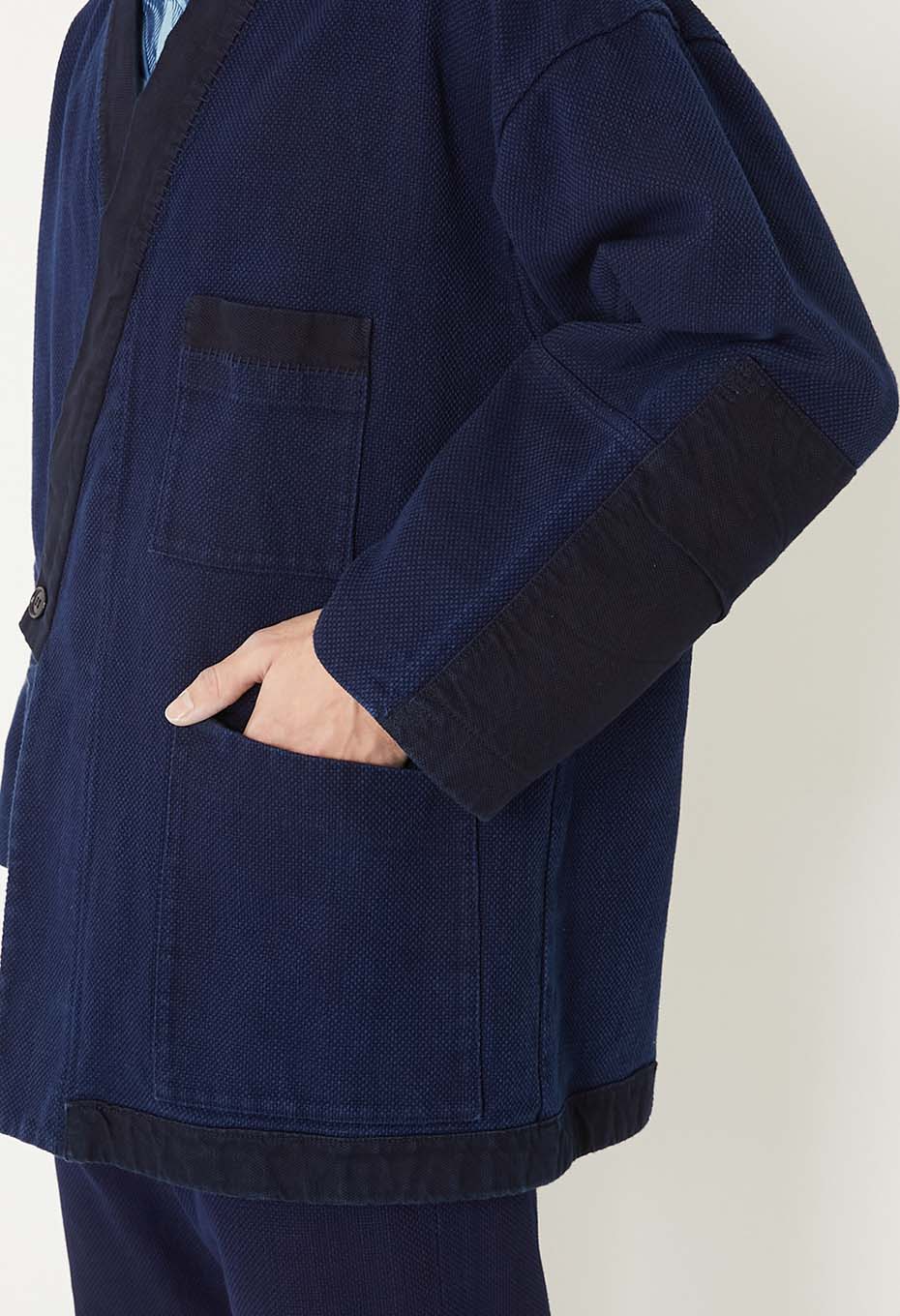 Woven Pure Indigo Nijuorisashiko Norahaori - INDIGO