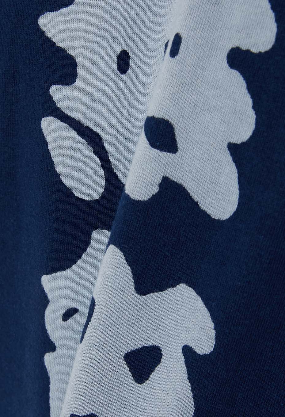 Kanteiryu Mutekibassen Indigo Short Sleeve T-shirt - INDIGO