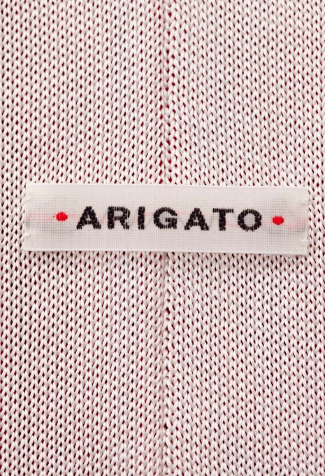 Hinomaru silk knit tie - WHITE