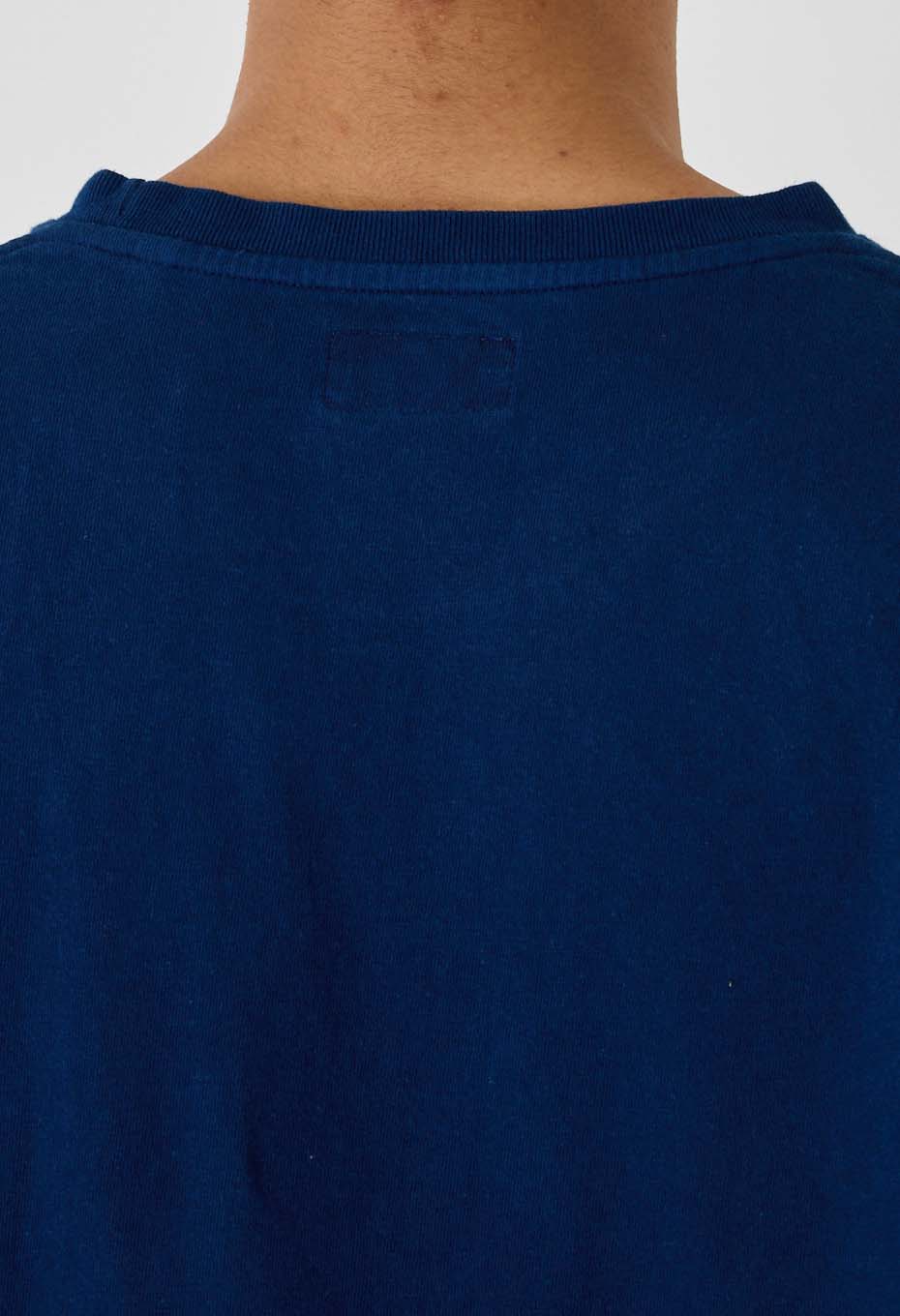 フクオクラ インディゴバッセン Tシャツ - INDIGO