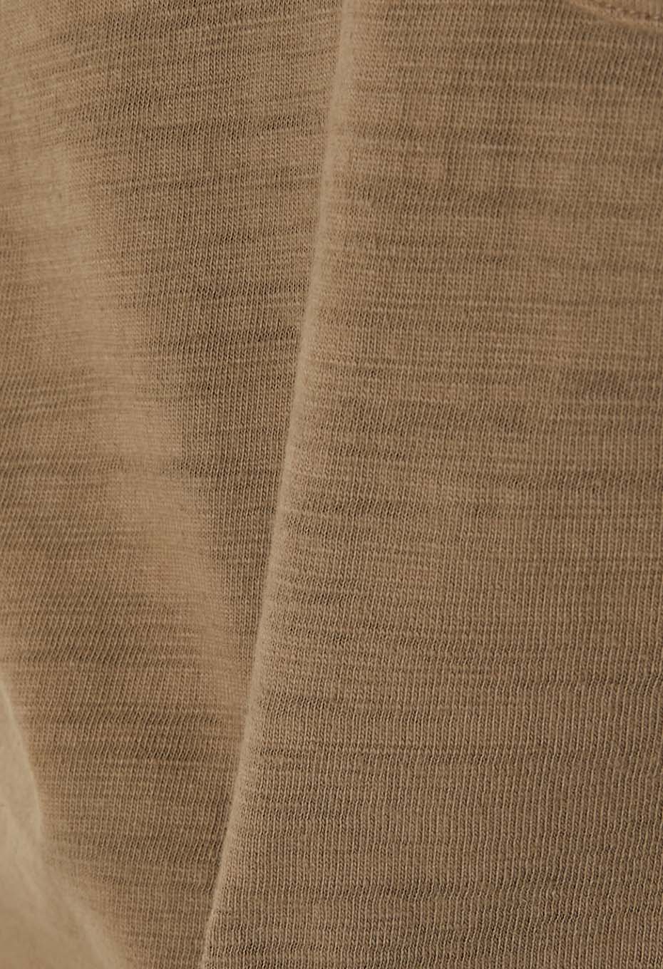 ヘビースラブテンジク ヘンリーネックポケットTシャツ - KHAKI