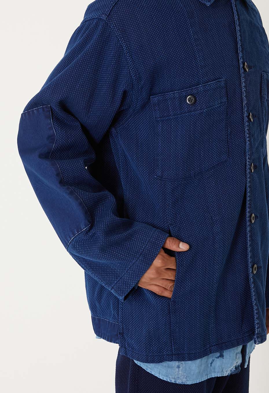 カセゾメサシコ ファティーグシャツ - INDIGO
