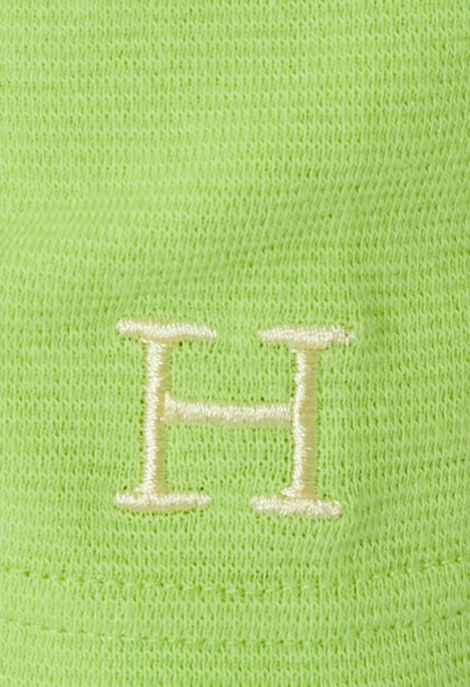 ストレッチフライス Vネックロングスリーブ Tシャツ - YEL GREEN