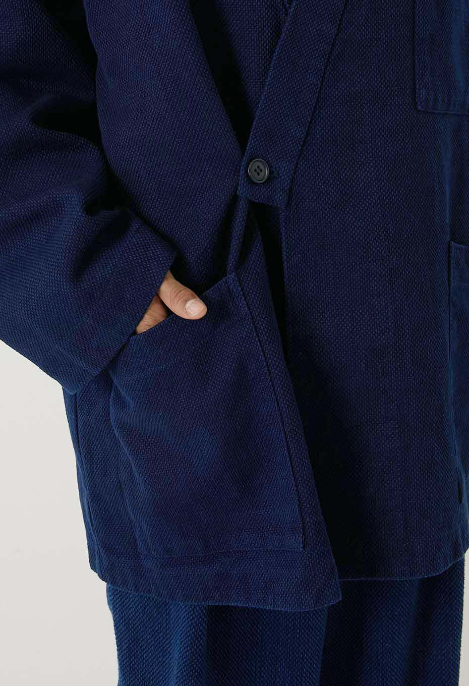 Woven Pure Indigo  Nijuorisashiko Norahaori - INDIGO