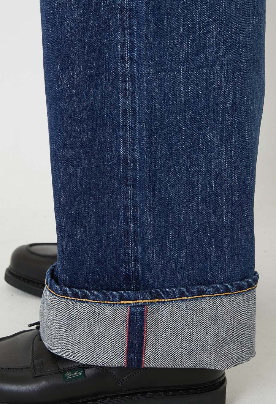 PP06 スーピマセルビッチ デニム DARK USED WASH ワイドジーンズ - INDIGO