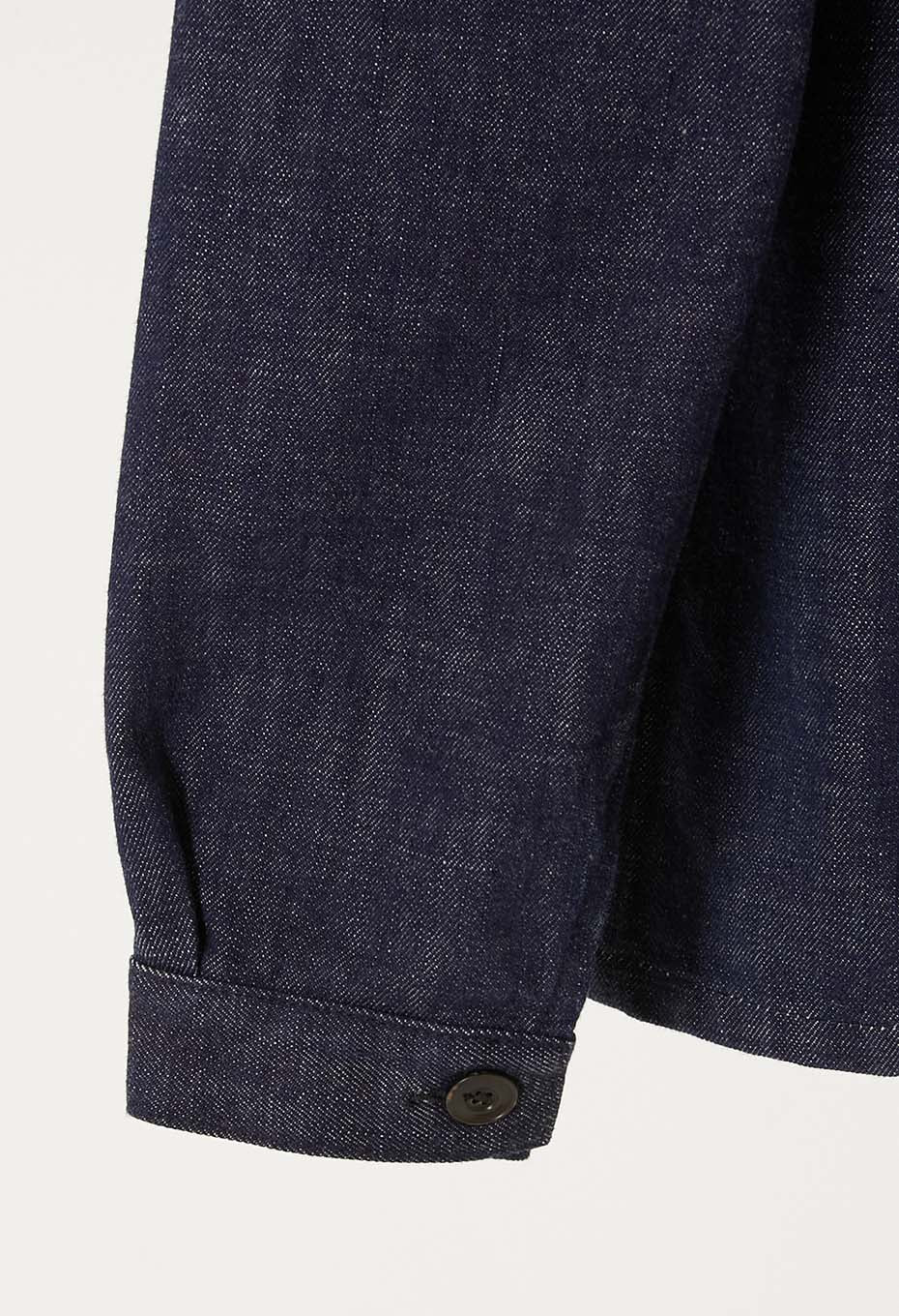JAPAN DORAKU Natural Woven Pure Indigo  Selvedge denim work jacket - INDIGO