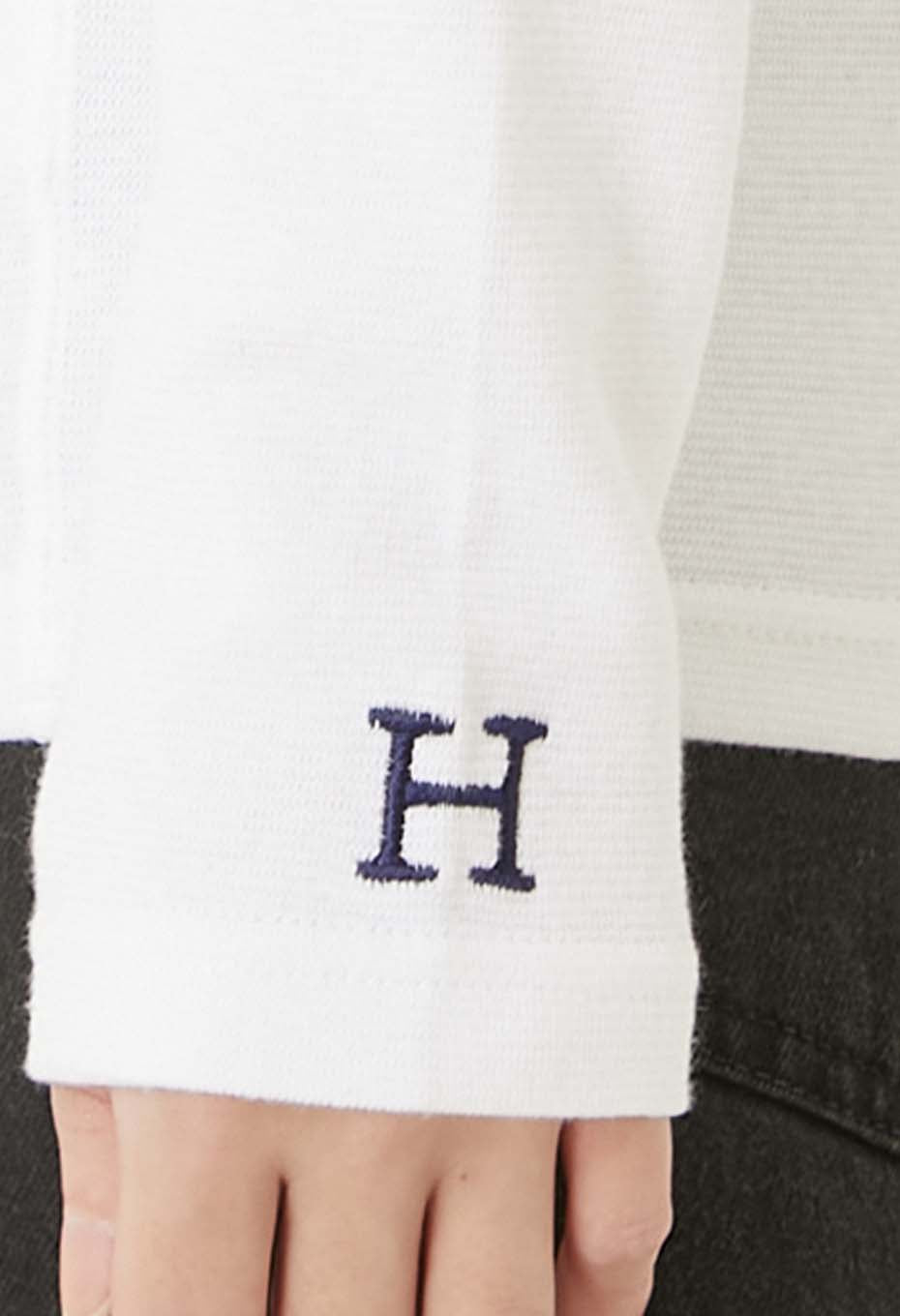 ストレッチフライス ロングスリーブ Tシャツ - WHITE