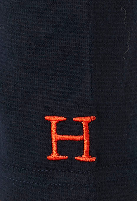 ストレッチフライス Vネックロングスリーブ Tシャツ - DARK NAVY