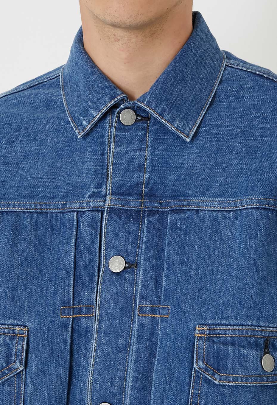 MODスーピマセルビッチデニム 2ndタイプ トラッカージャケット /FADE WASH - BLUE