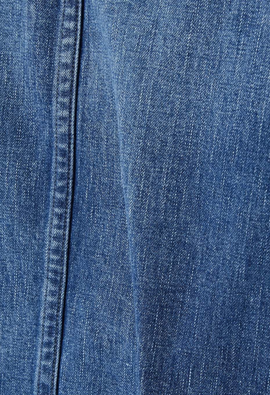 JK101 セルビッチライトデニム ヴィンテージウォッシュ ラグランスリーブカバーオール - BLUE