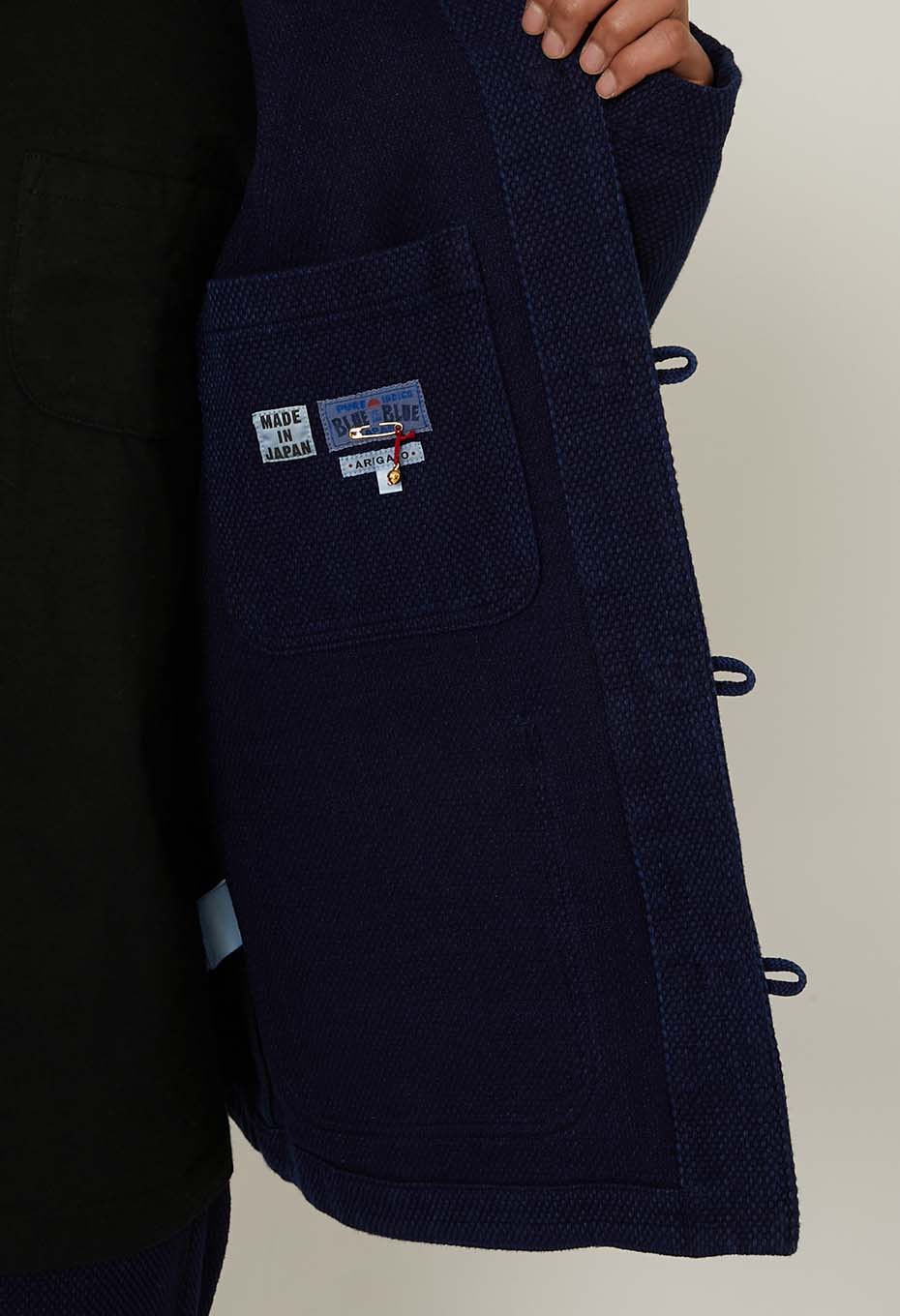 ホンアイライトサシコ オリエンタルジャケット - INDIGO