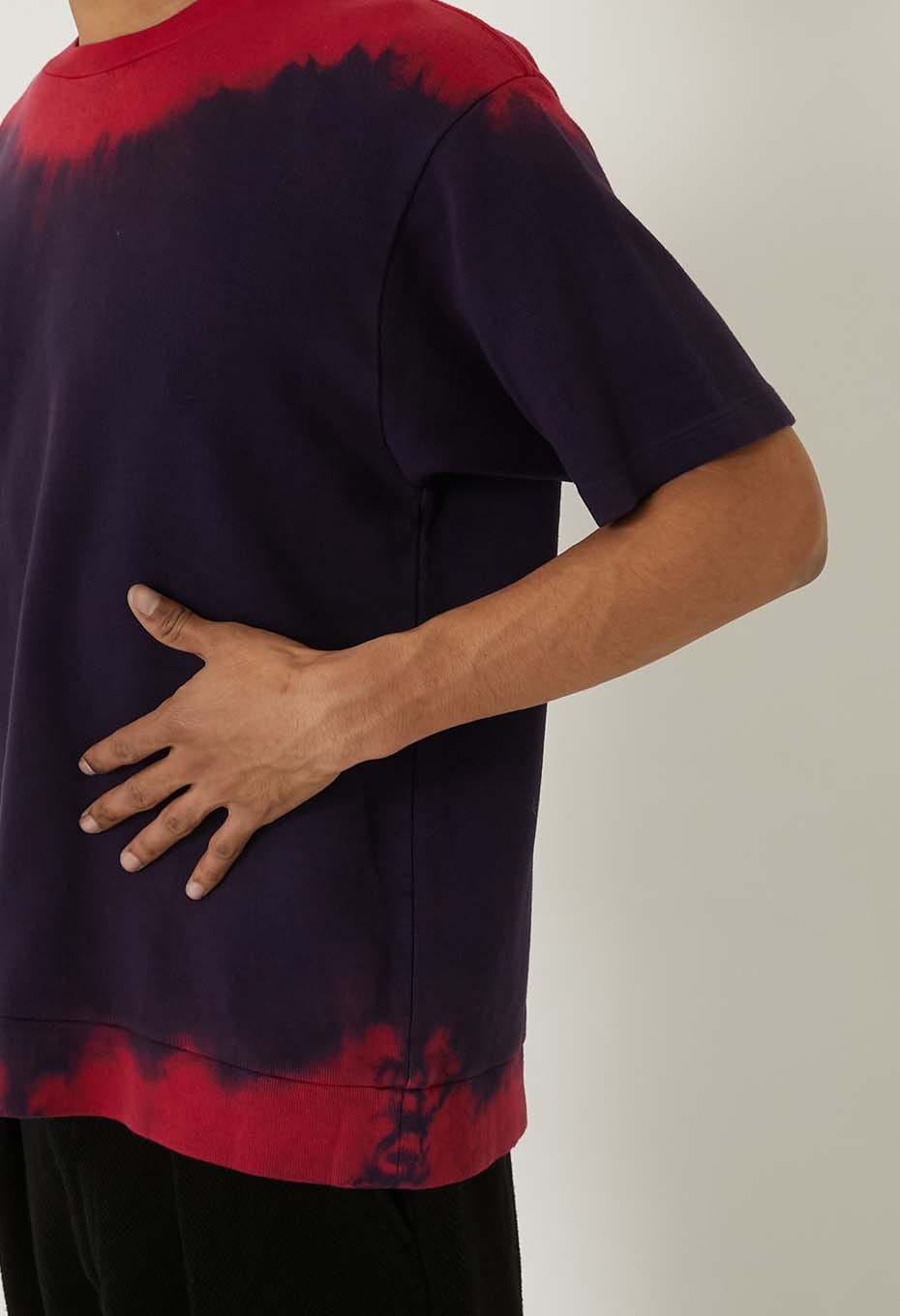 エイトロックスムース インディゴムラゾメショートスリーブTシャツ - RED
