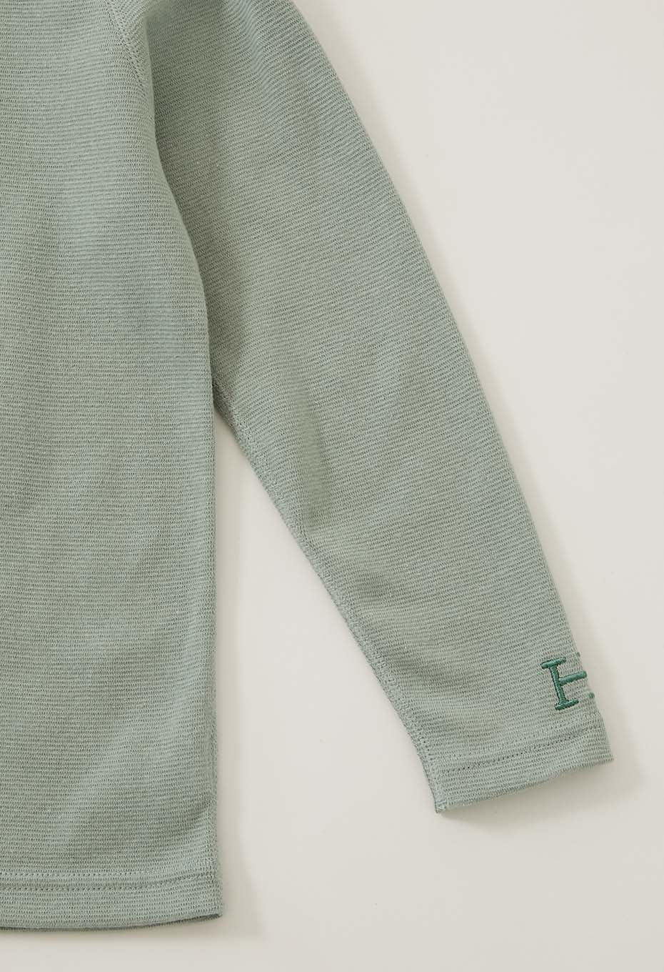 キッズ ストレッチフライス ロングスリーブ  Tシャツ - SAGE GREEN