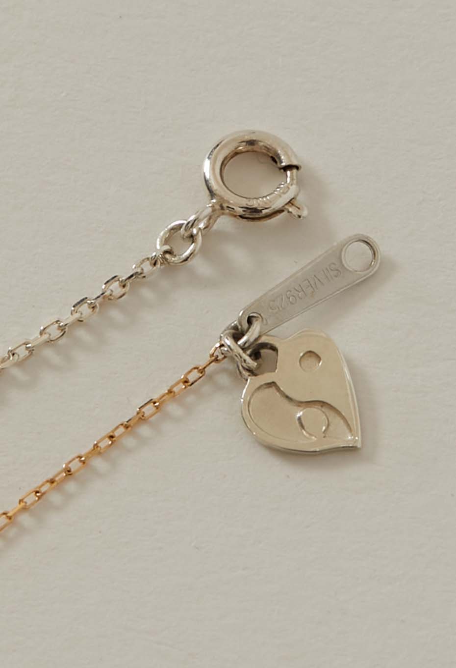 Heart Yin Yang SV925 Necklace – SILVER