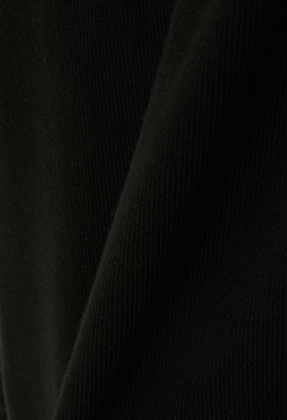 Mullite Teleco Needle Stitch Turtleneck T-shirt Unisex - BLACK