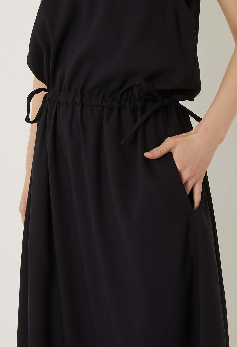 ストレッチドライツイル タンクギャザーワンピース - DARK NAVY