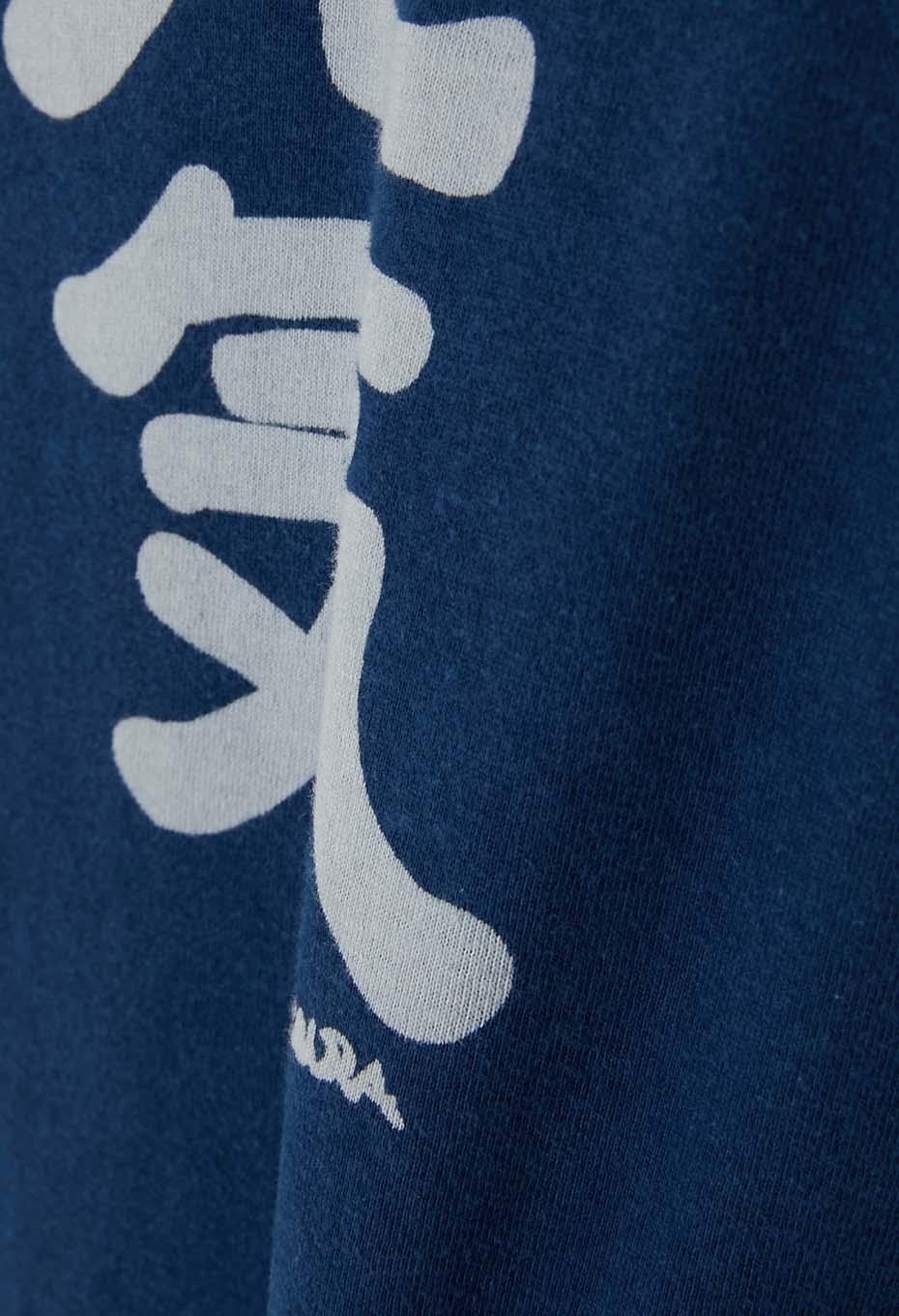 元気 バッセン インディゴ Tシャツ - INDIGO