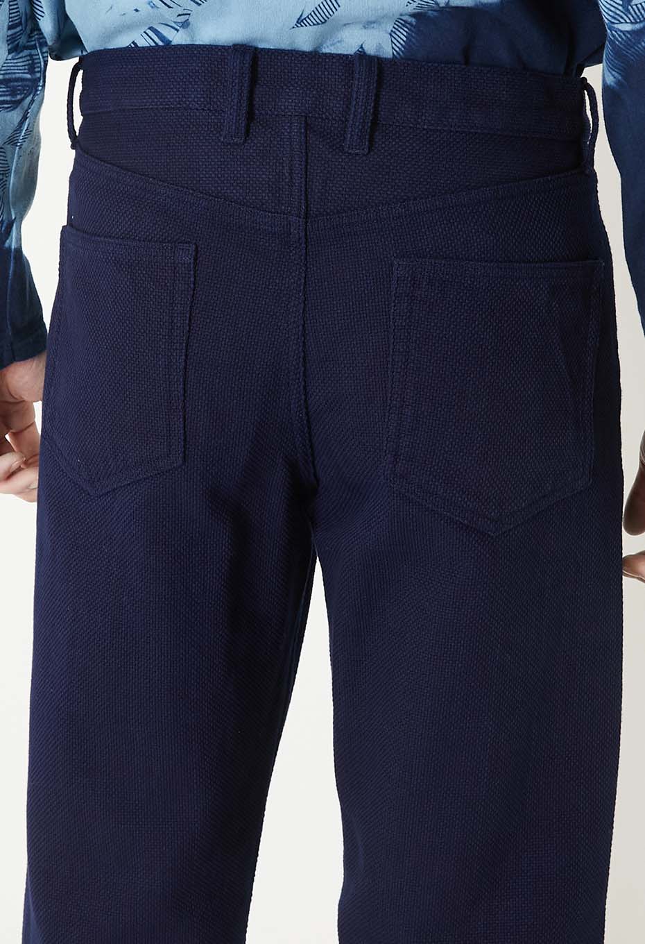 Woven Pure Indigo  Nijuorisashiko jeans - INDIGO