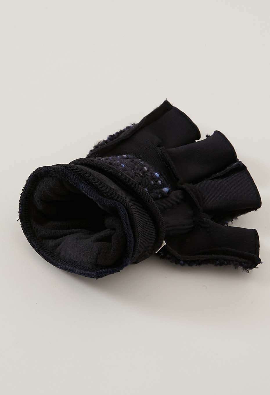マチアカリ ロービングツイード Polartec フリース ユビヌキテブクロ - DARK NAVY