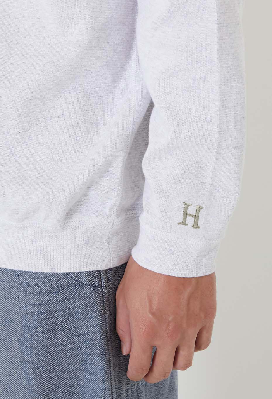 ストレッチフライス 9.5oz ヘムリブ ロングスリーブTシャツ - SV GREY