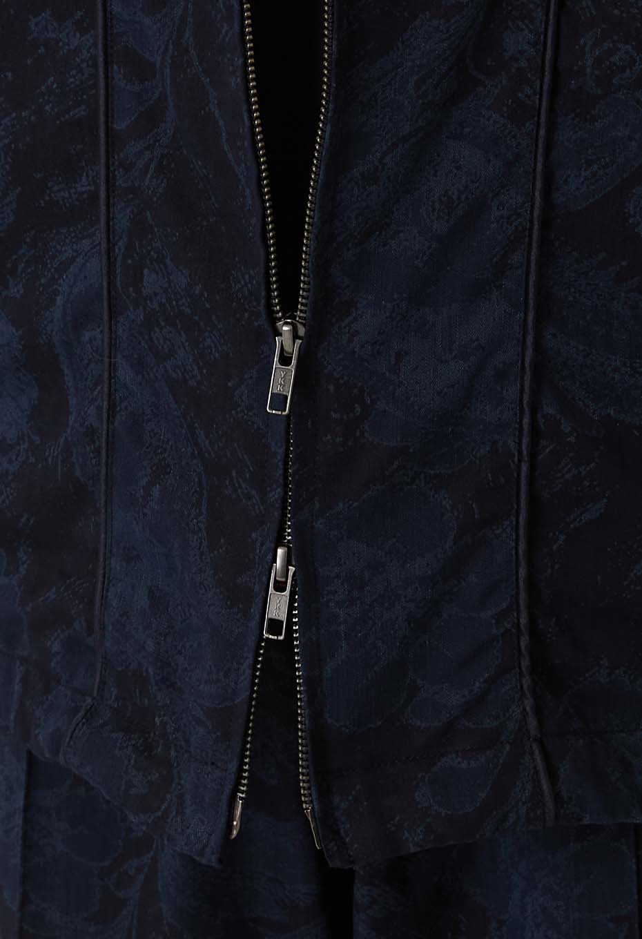 Indigo nylon satin field parka - INDIGO
