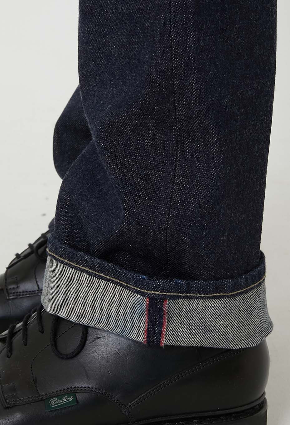 セルビッチデニム スリムストレートジーンズ - INDIGO