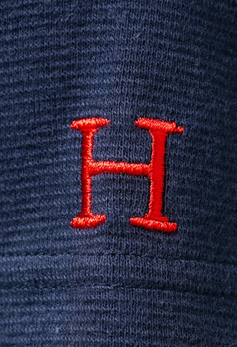 ストレッチフライス Vネックショートスリーブ Tシャツ - NAVY