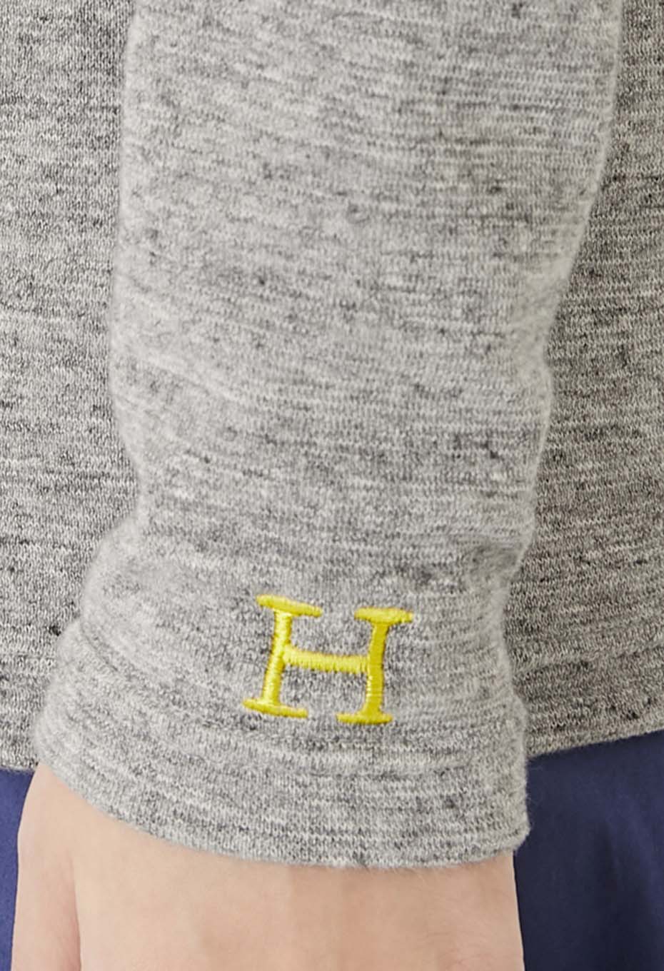 ストレッチフライス タートルネック ロングスリーブ Tシャツ - GREY