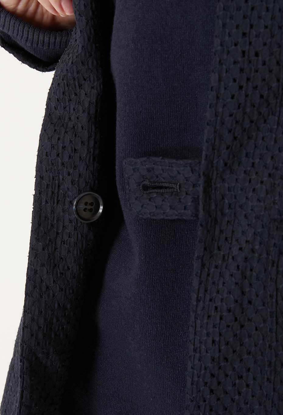 マイヤーレース ノーカラージャケット ウィメンズ - DARK NAVY