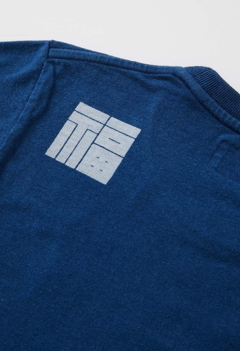 OKURA フクスケ インディゴキッズ ショートスリーブTシャツ - INDIGO