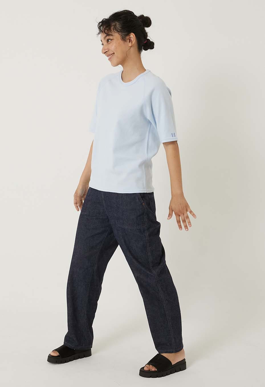 ストレッチフライス リラックスフィット SS Tシャツ ウィメンズ - LIGHT BLUE