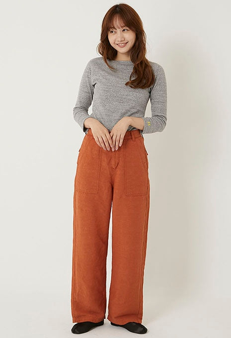 ストレッチフライス ボートネック ハーフスリーブ Tシャツ ウィメンズ - GREY