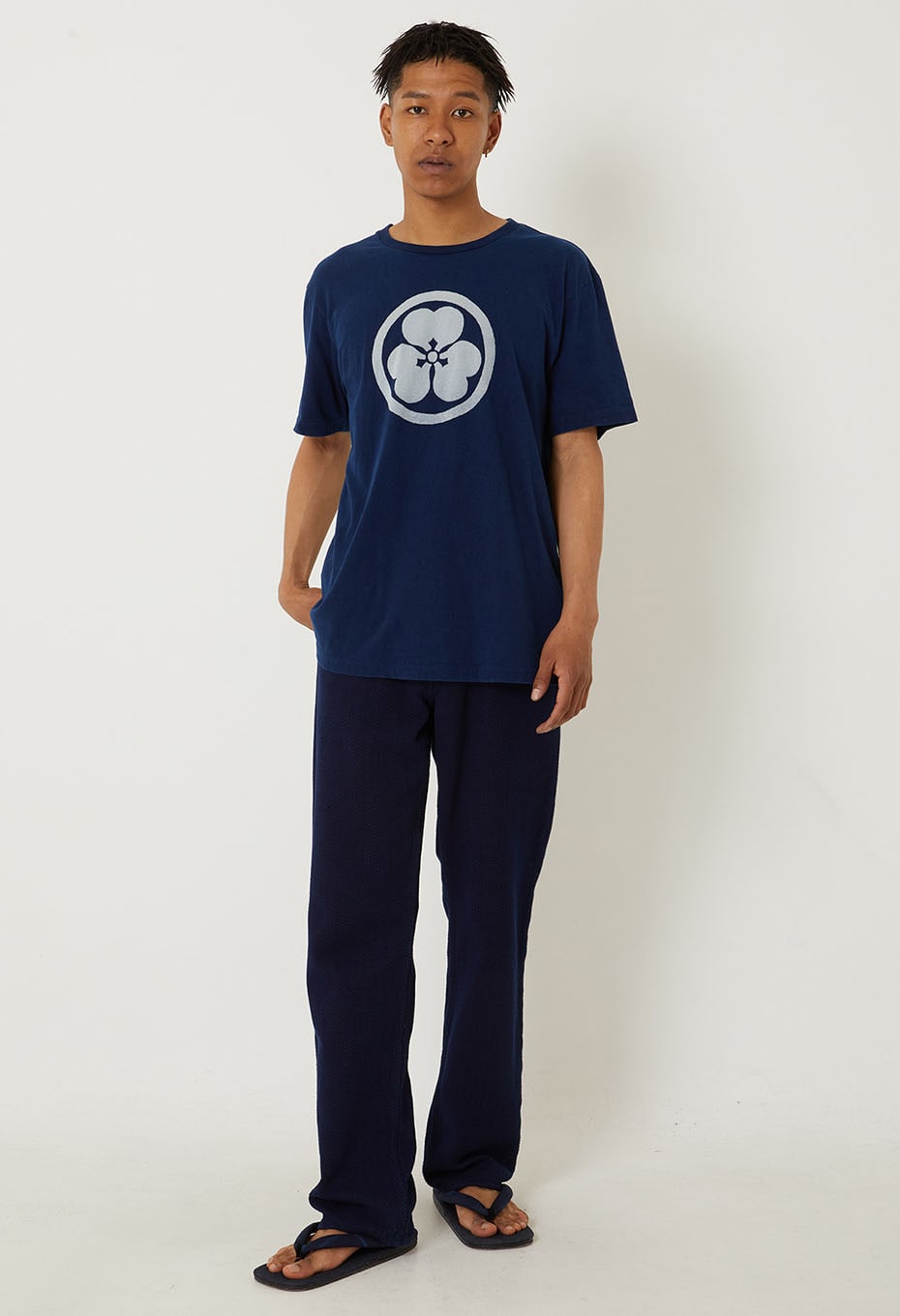 Oxalis Bassen Indigo T-shirt - INDIGO