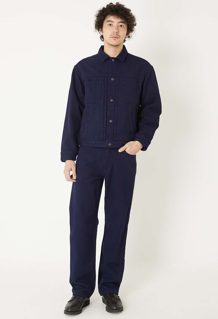 Woven Pure Indigo  Nijuorisashiko jeans - INDIGO