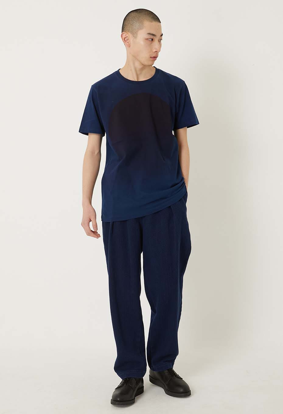 REWORK オオマルインディゴ ショートスリーブTシャツ - INDIGO