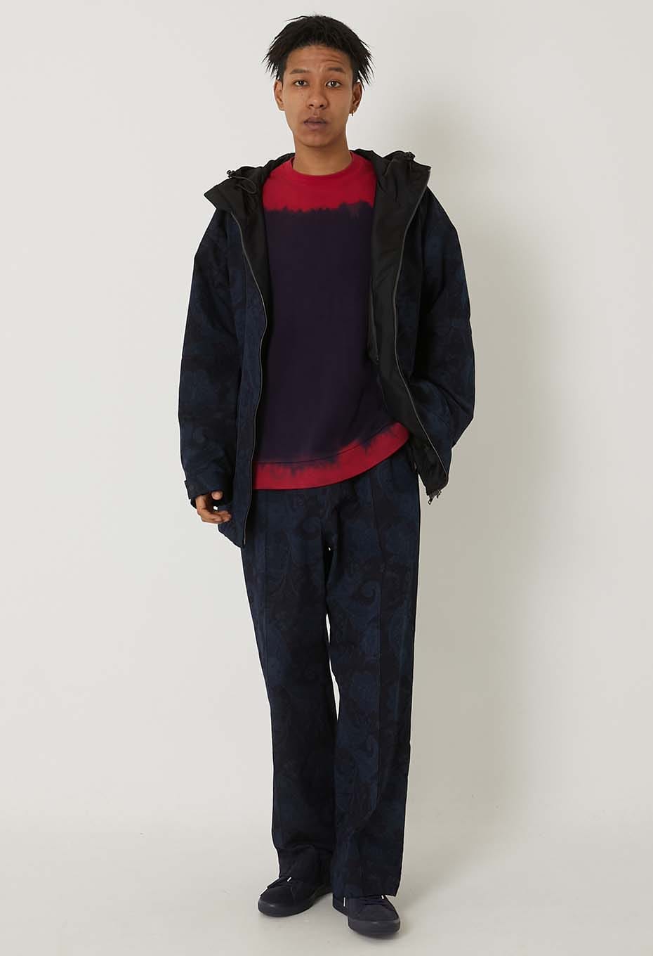 Indigo nylon satin field parka - INDIGO