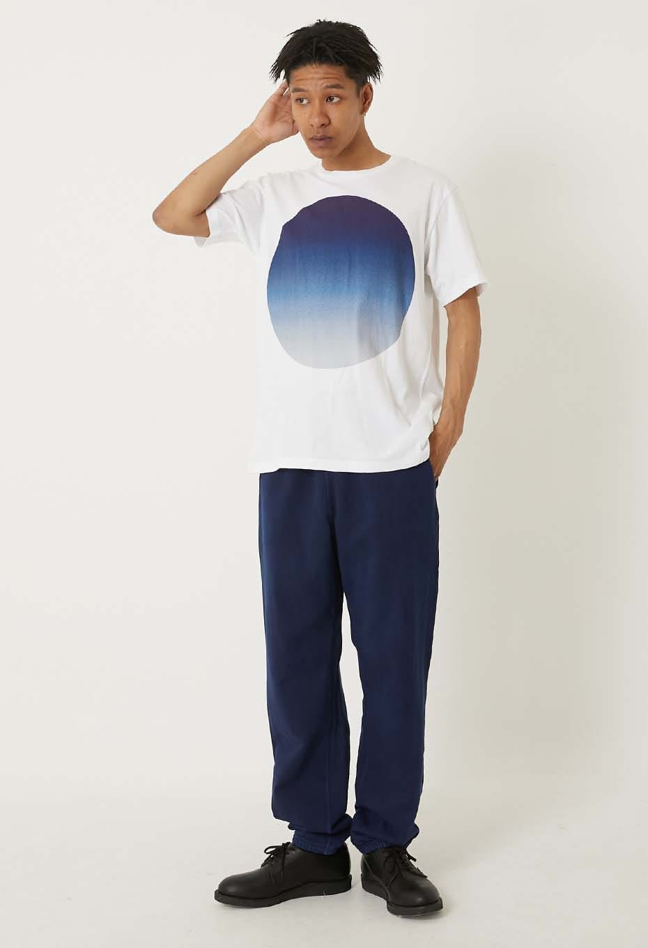 Oomaru gradation short sleeve T-shirt - BLUE