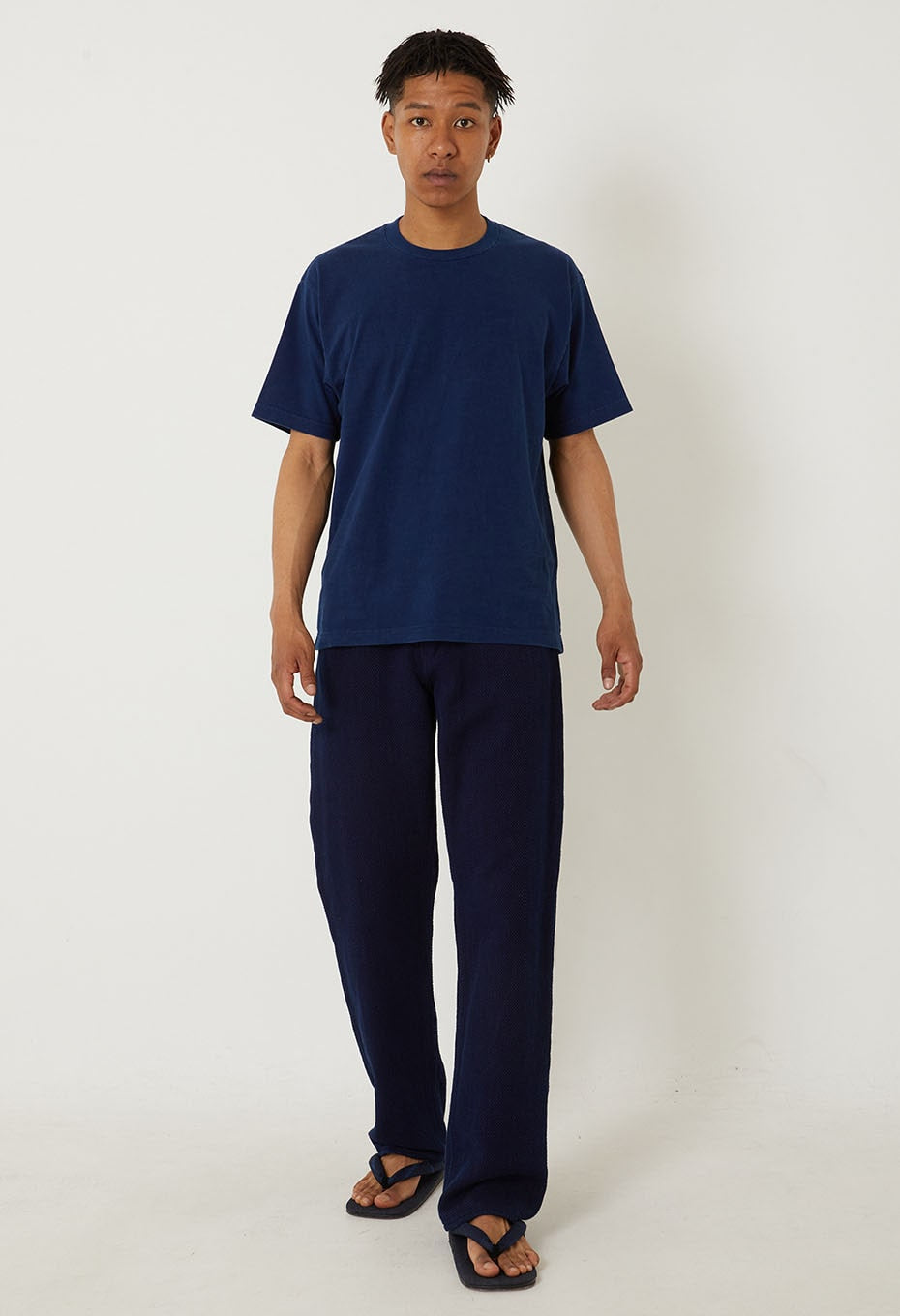 Indigo mebuki jacquard setta - INDIGO
