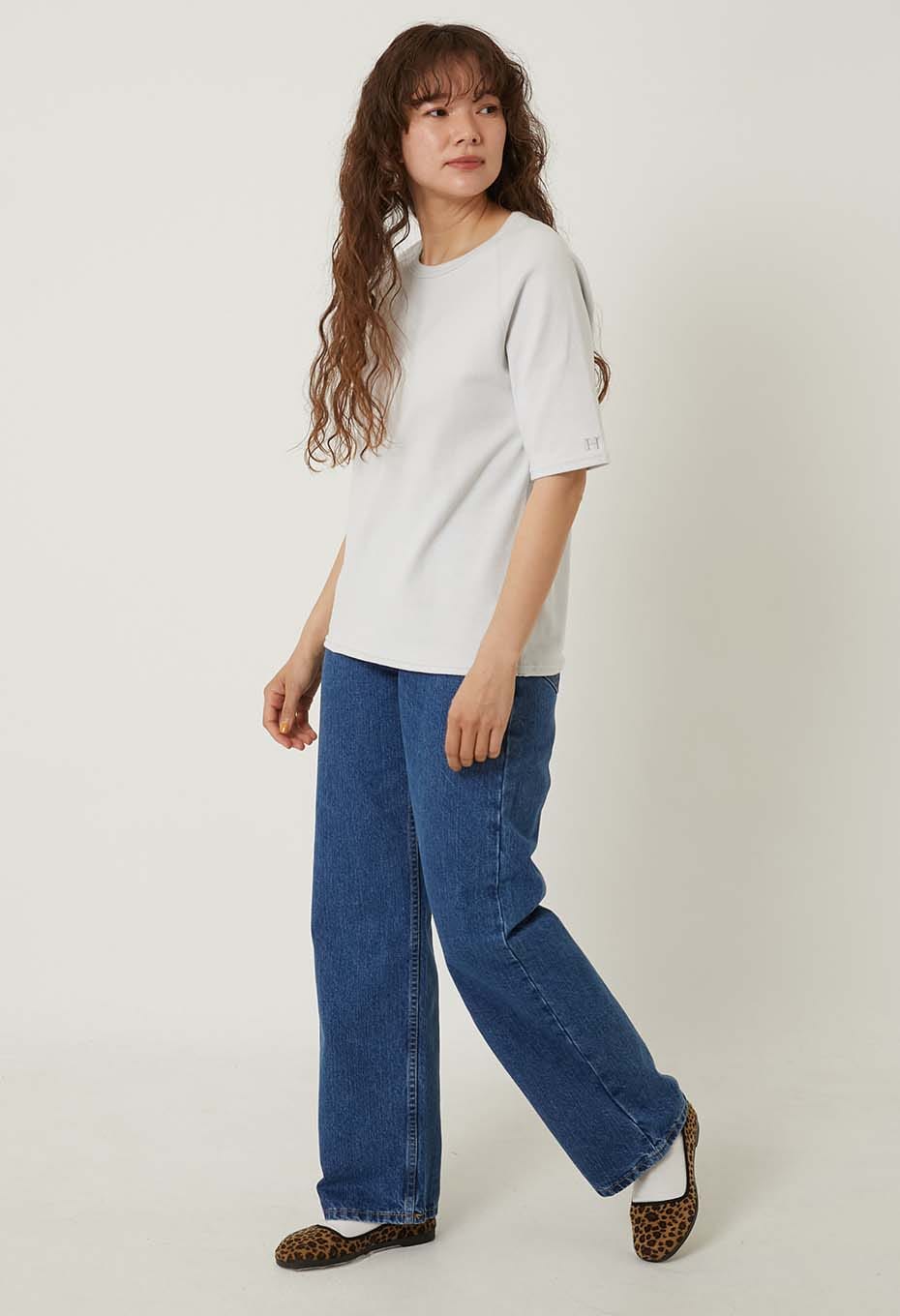 Stretch Fraise Relaxed-fit SS T-shirt Women - SV GREY